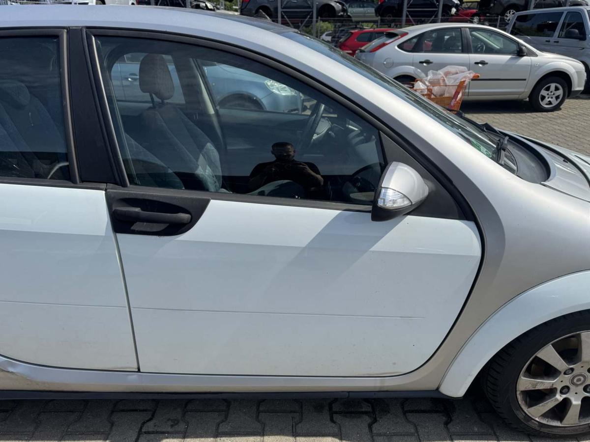 Smart ForFour 454 original T&uuml;r vorn rechts Ice White Rohbau Bj.2006